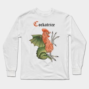 Cockatrice Medieval Beast Long Sleeve T-Shirt